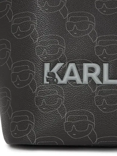 Karl Lagerfeld Ikon Monogram Tote Bag