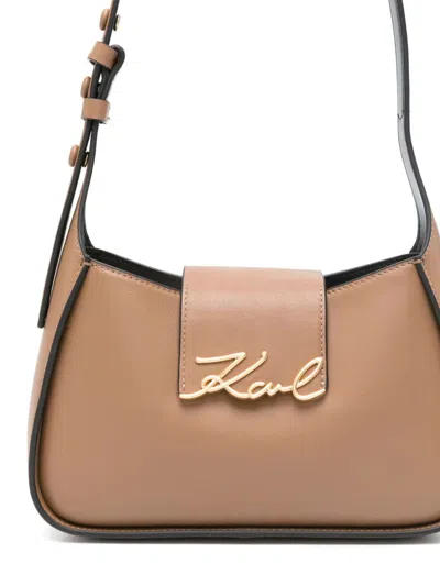 Karl Lagerfeld Logo Plaque Shoulder Bag