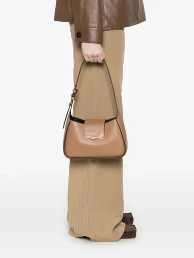 Karl Lagerfeld Logo Plaque Shoulder Bag