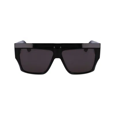 Karl Lagerfeld Shiny Black Acetate Sunglasses In Black