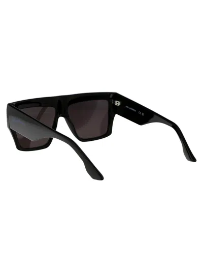 Karl Lagerfeld Shiny Black Acetate Sunglasses In Black