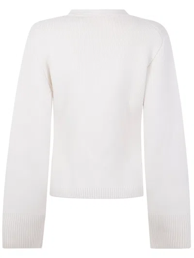 Khaite Scarlet Cashmere Cardigan In White