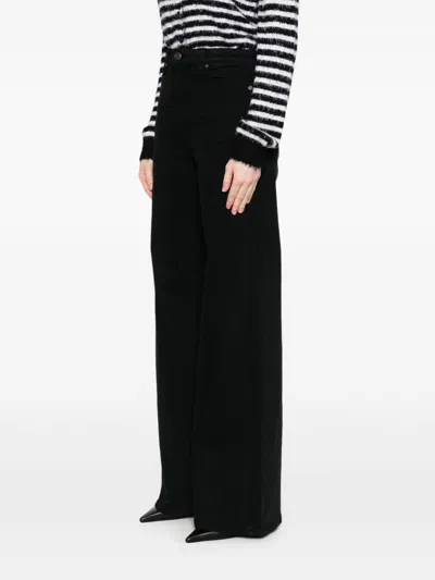 Khaite Albi Tapered-leg Jeans In Black