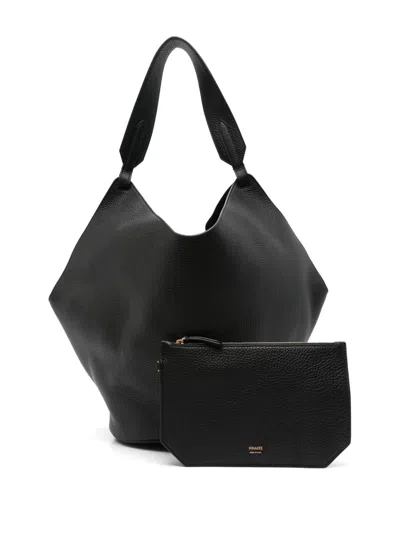 Khaite Lotus Medium Leather Shoulder Bag