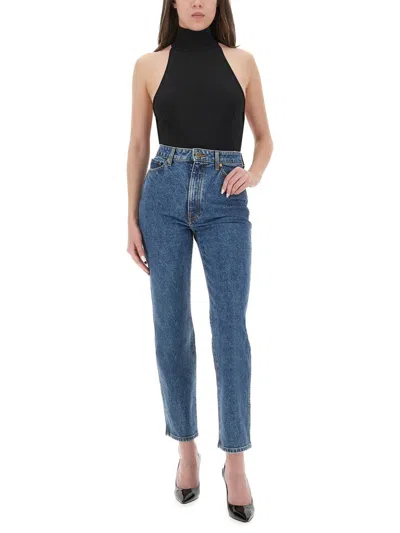 Khaite Abigail High-rise Straight Jeans In Blue
