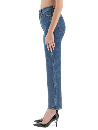 Khaite Abigail High-rise Straight Jeans In Blue