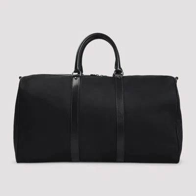Kiton Nylon Duffle Bag With Leather Inserts