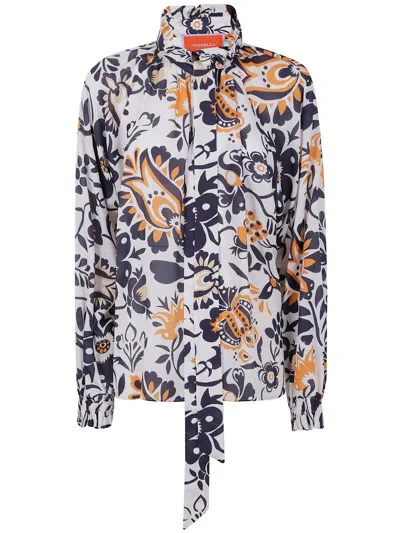 La Doublej La Double J "cerere Blouse" Sleeveless Shirt In Multi