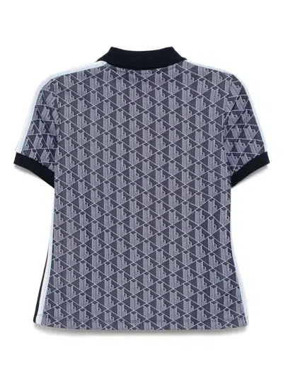 Lacoste Monogram Jacquard Polo Top