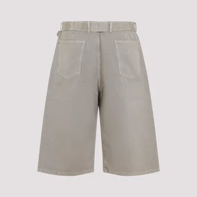 Lemaire Bermuda In Denim Beige  Uomo
