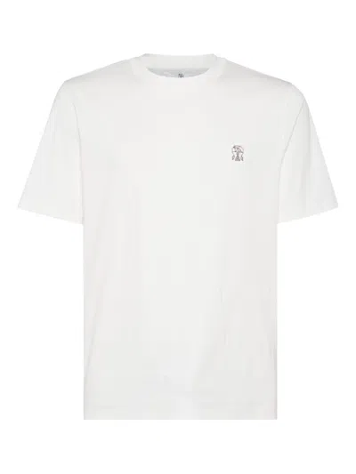 Brunello Cucinelli Crewneck T-shirt With Straight Hem And Soft Fabric