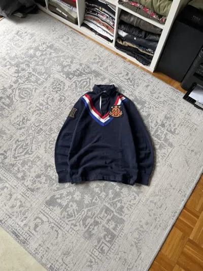 Pre-owned Ralph Lauren T Vintage Polo Rugby Shirt Long Sleeve France Y2k