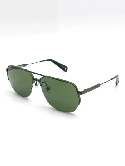 Linda Farrow X Jacquemus Les Lunettes Aviador Sunglasses In Green