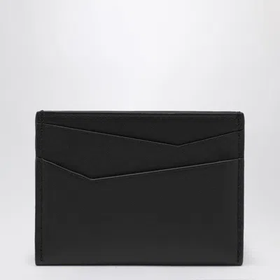 Loewe Logo-debossed Leather Cardholder In Black