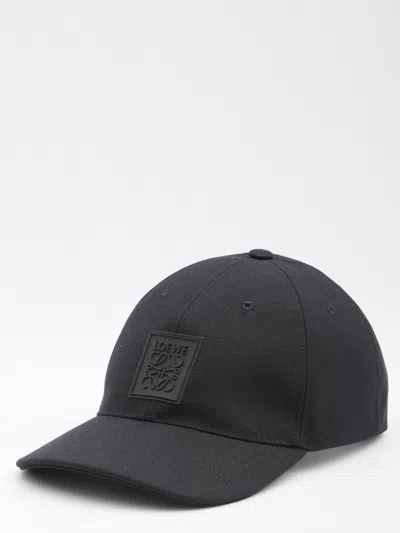 Loewe Anagram Patch Baseball Cap In Black