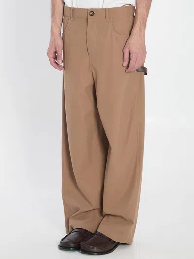 Loewe Men Cotton Carpenter Trousers