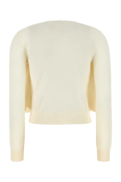 Loewe Cream Wool Cardigan