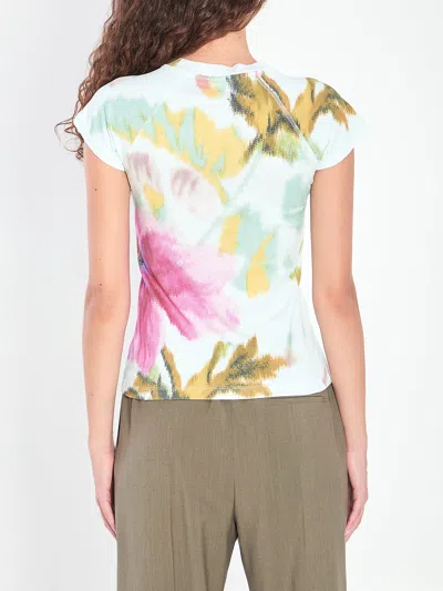 Loewe Small Fit T-shirt In Cotton And Viscose In Multi