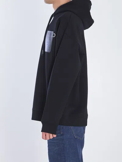 Loewe Anagram Patch Drawstring Cotton Hoodie