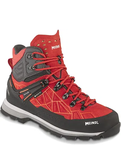 Meindl Lite Summit Lady Gtx Geometric-patterned Lace-up Boots In Red