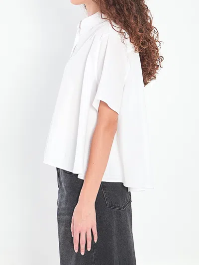 Loewe Short-sleeved Trapeze Shirt In White