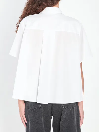 Loewe Short-sleeved Trapeze Shirt In White