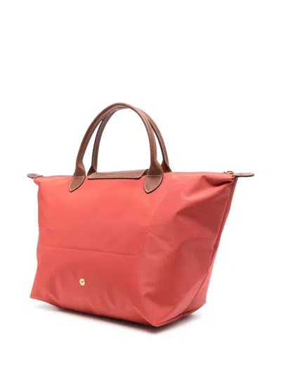 Longchamp Tomato Coloured Le Pliage Original M Bag