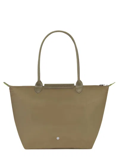 Longchamp Large Le Pliage Green Recycled Canvas Tote