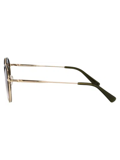Longchamp Round-frame Sunglasses In Gold
