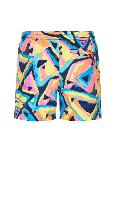 Chubbies Exploding Nacho Classic Lined 5.5-inch Swim Trunks In Multi