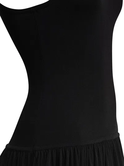 Loulou De Saison Jada Long Knit Dress In Black