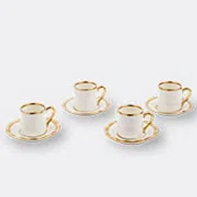 Polspotten Tea And Coffee White Uni In Gold