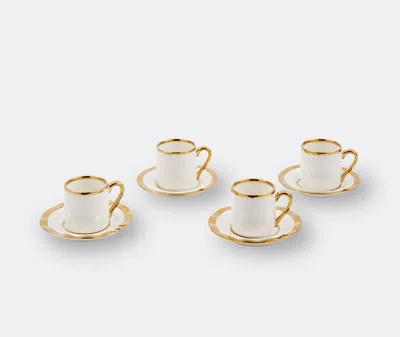 Polspotten Tea And Coffee White Uni In Gold