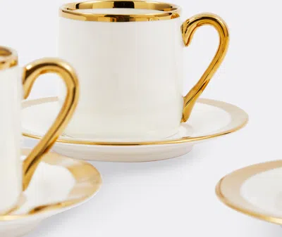 Polspotten Tea And Coffee White Uni In Gold