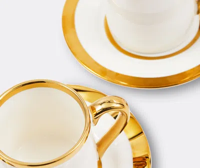 Polspotten Tea And Coffee White Uni In Gold