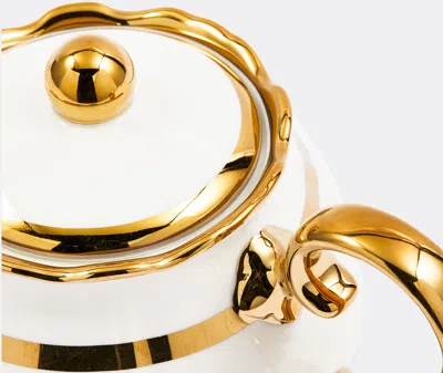Polspotten Tea And Coffee White Uni In Gold