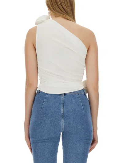 Magda Butrym One-shoulder Jersey Top In White