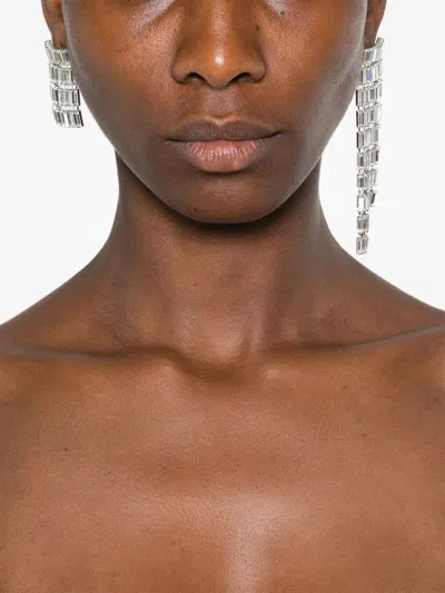 Magda Butrym Asymmetrical Crystal Fringe Earrings