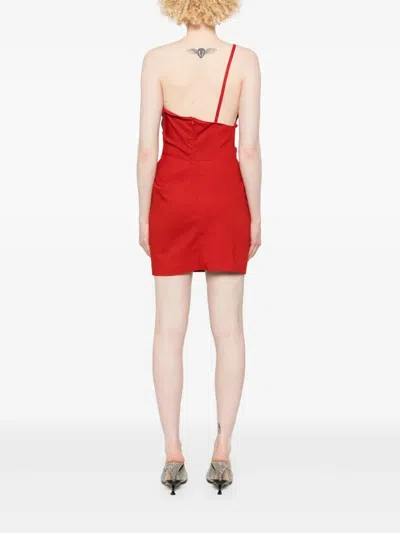 Magda Butrym One-shoulder Ruched Mini Dress