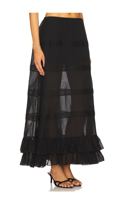 Mirror Palais Maxi Skirt In Black