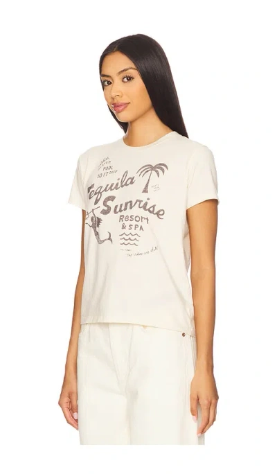 Mother Womens Tequila Sunrise Resort The Boxy Goodie Goodie Graphic-print Stretch-cotton T-shirt Xs