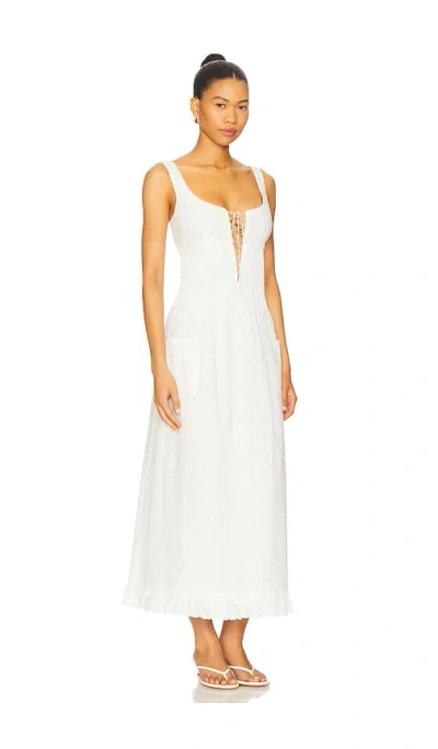 Mirror Palais Pin Tuck Eyelet Dress