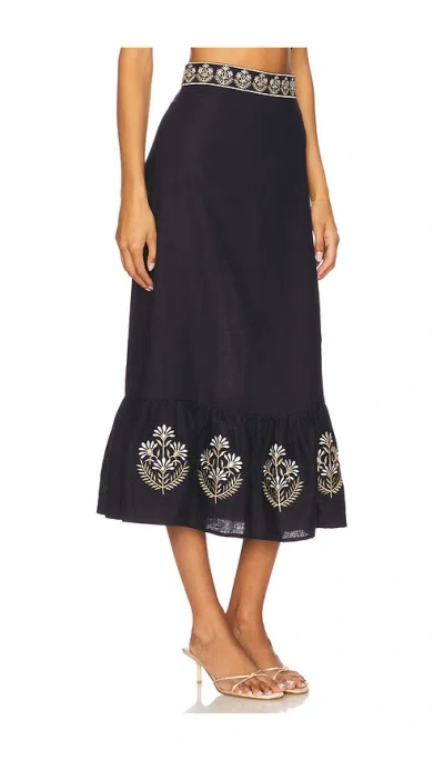 Rosewater House Ayan Skirt In Black