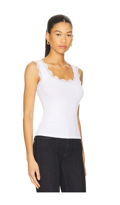Lna Cassidy Lace Ribbed Tank