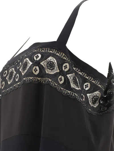 Maison Margiela Embroidered Detail Knee-length Sleeveless Dress