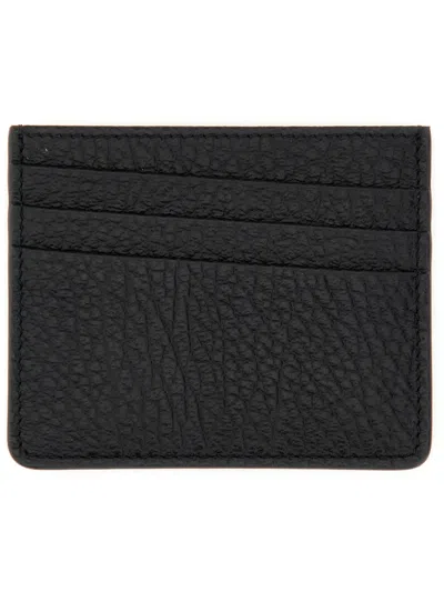 Maison Margiela Portacarte Four Stitches In Black