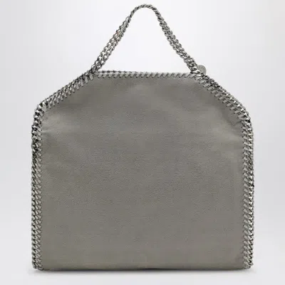 Stella Mccartney Light Grey Falabella Fold Over Tote Bag Women In Gray