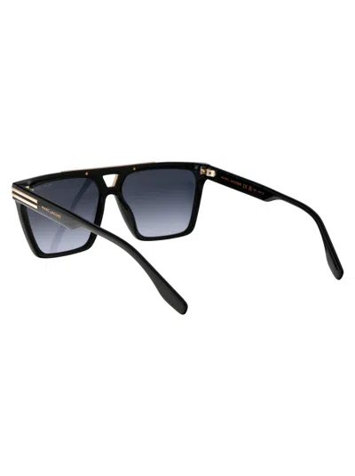 Marc Jacobs Geometric Sunglasses In Black