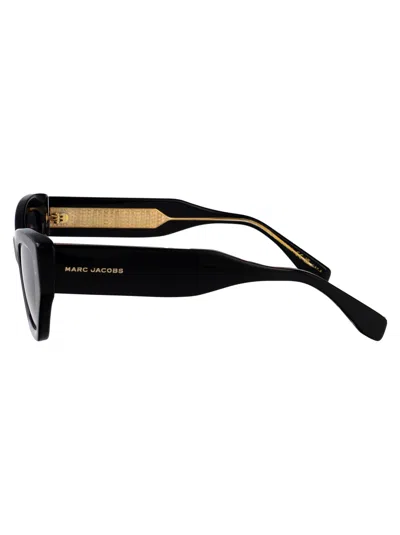 Marc Jacobs J Marc Acetate Cat-eye Sunglasses In Black