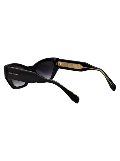 Marc Jacobs J Marc Acetate Cat-eye Sunglasses In Black
